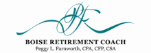 Logo for Boise Retirement Coach - Peggy L. Farnworth, CPA, CFP, CSA
